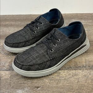 👟 Skechers Men’s Classic Fit Memory Foam Casual Shoes | Black | Size 10